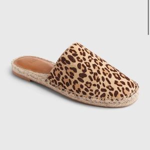 Leopard Espadrille Slip Ons